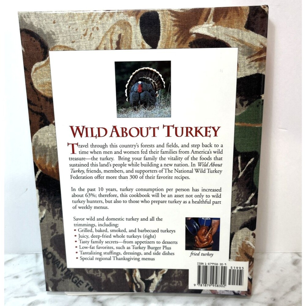 Wild about Turkey Cookbook by National Wild Turkey Federation 1996 Hardcover - Picture 2 of 12